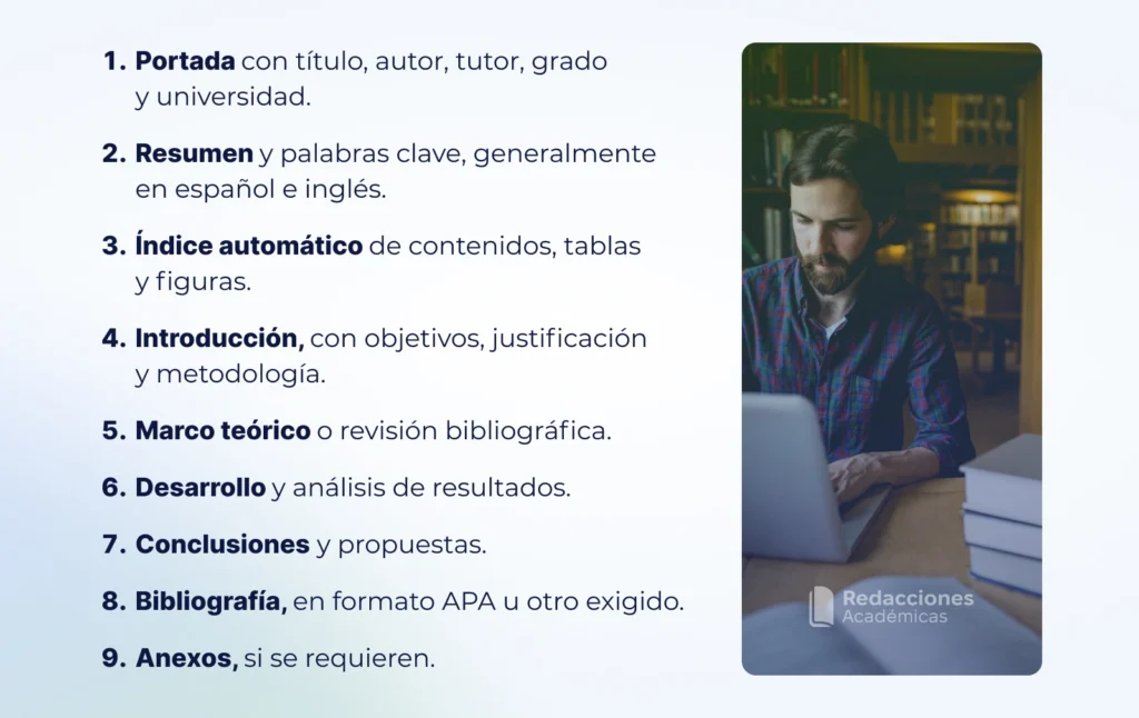 Estructura básica de un TFG en Word